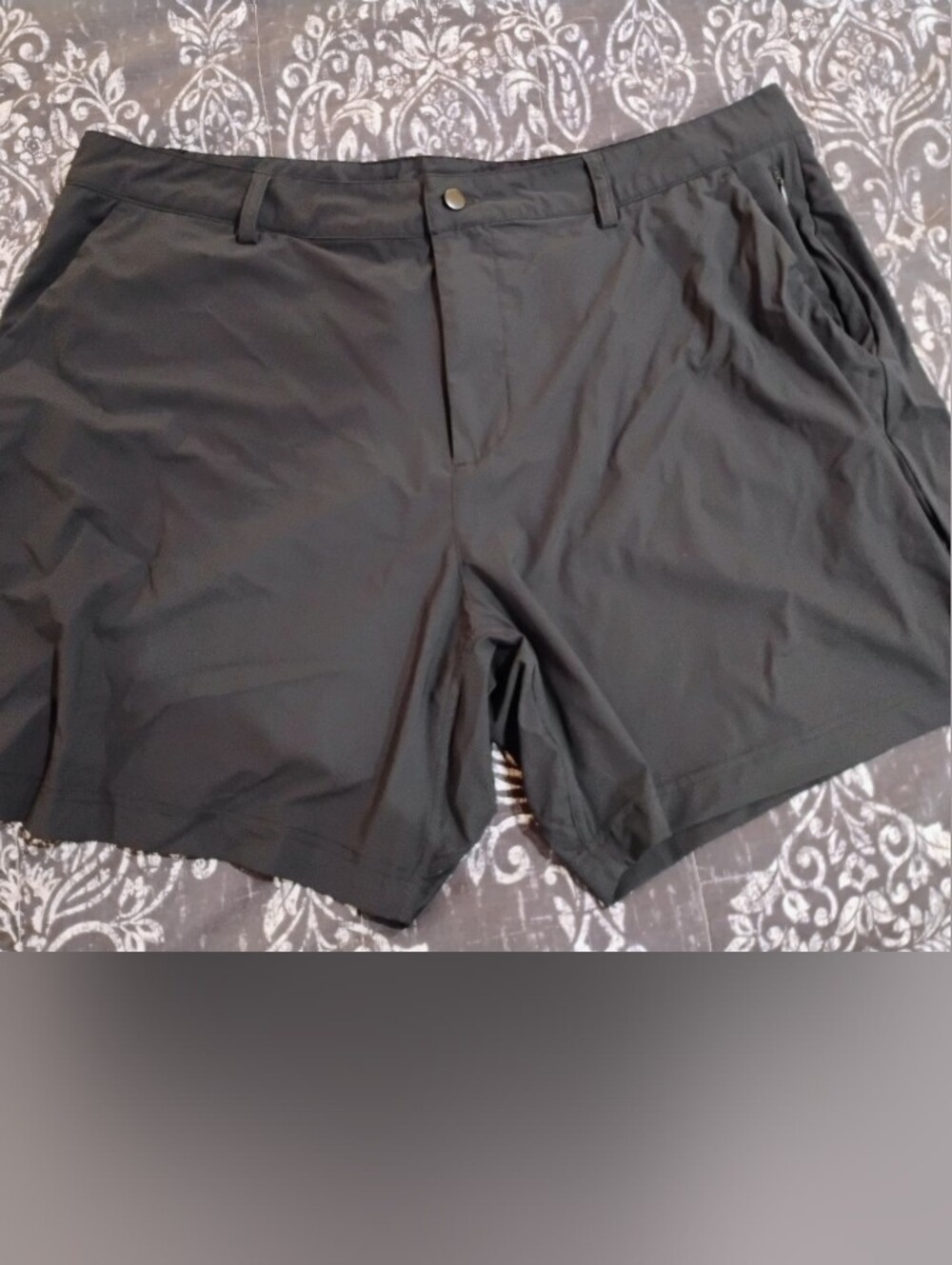 90 Degree By Reflex Black Women's Performance Flat-Front Athletic Shorts
